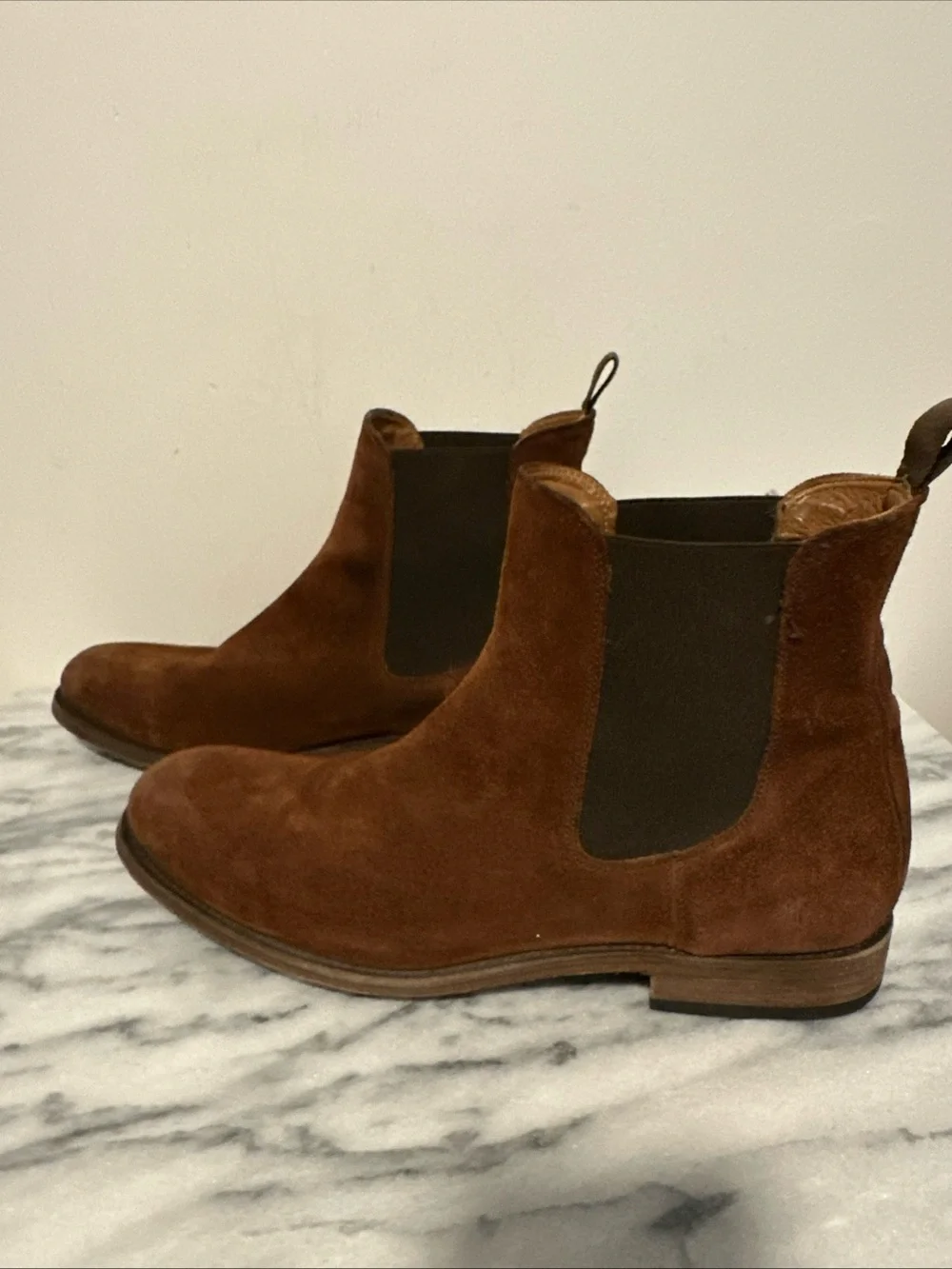 Frye Men's Brown Suede Chelsea Boots Sz 13D